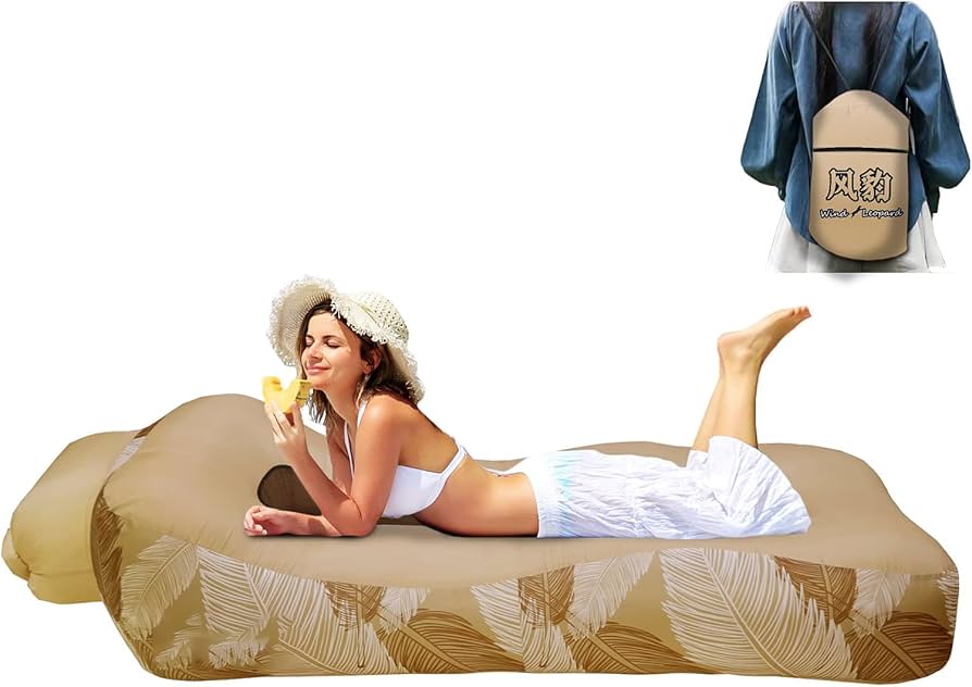 エアーラウンジャー パラシュート素材 エアーソファー 5秒 10秒 で 作れる エアーベッド エアーマット アウトドアマット エアーベッド エアーソファ 通気性 エアーマット キャンプ用 大きいサイズ 防災用ベッド 仮眠ベッド 日光浴チェアー 森林浴 キャンプマット オレンジ スカイブルー